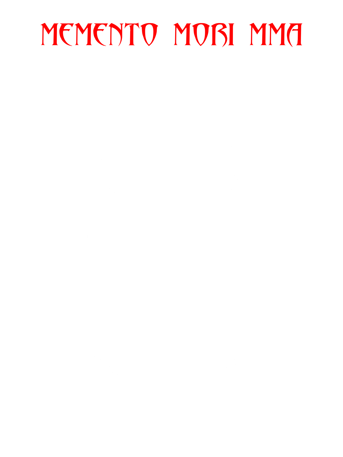 Memento Mori MMA "Hourglass" Tanktop