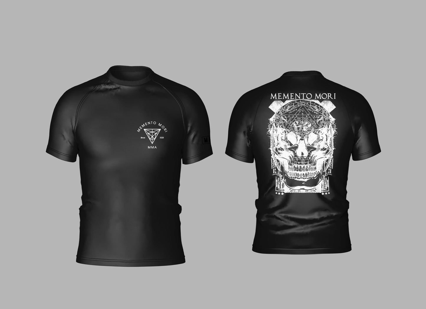 Memento Mori MMA "Skull" Rashguard Black