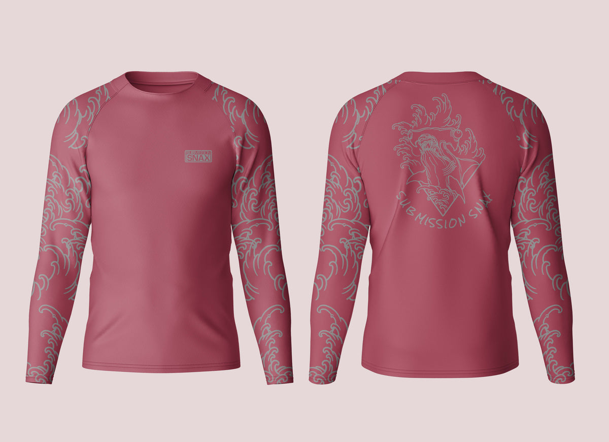 Submission Snax "Martelo" Rashguard (Ox Blood Red)