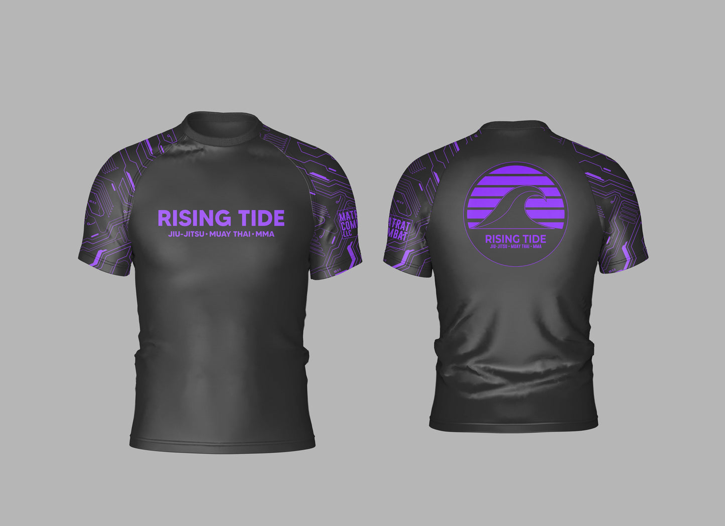 Rising Tide "Circuits" Ranked Rashguard (Purple)