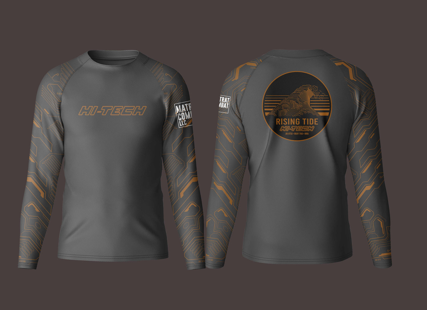 Hi-Tech Ranked Rashguard (Brown)