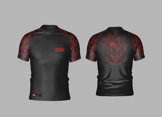 Submission Snax "Martelo" Ranked Rashguard (Black/Red)