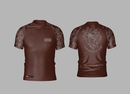 Submission Snax "Martelo" Ranked Rashguard (Brown)