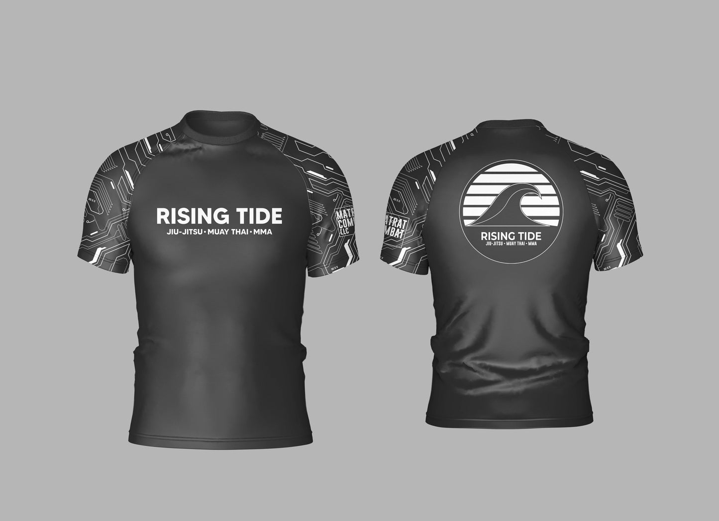 Rising Tide "Circuits" Ranked Rashguard (White)