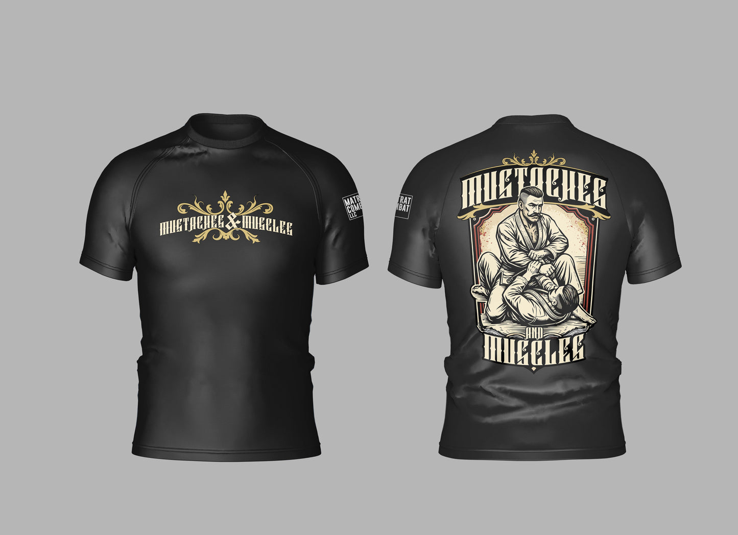 Mustaches & Muscles Rashguard