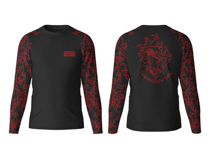 Submission Snax "Martelo" Ranked Rashguard (Black/Red)