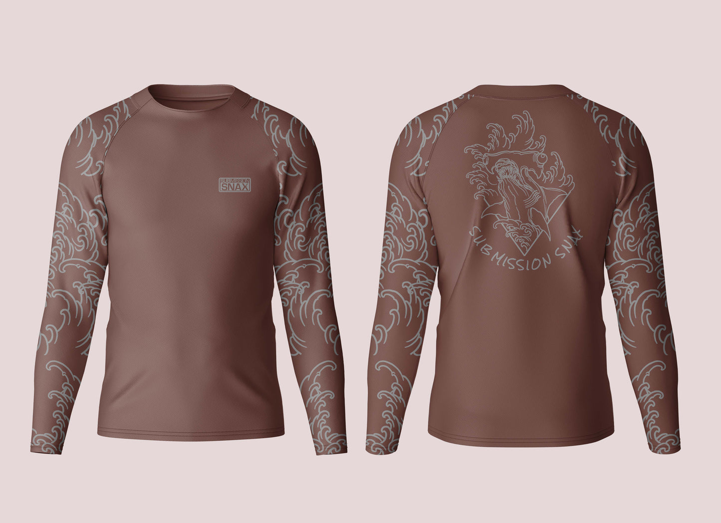 Submission Snax "Martelo" Ranked Rashguard (Brown)