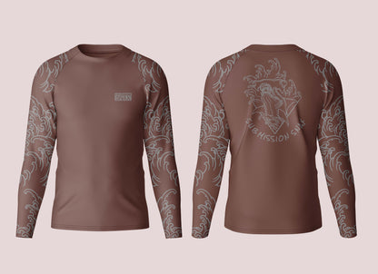 Submission Snax "Martelo" Ranked Rashguard (Brown)