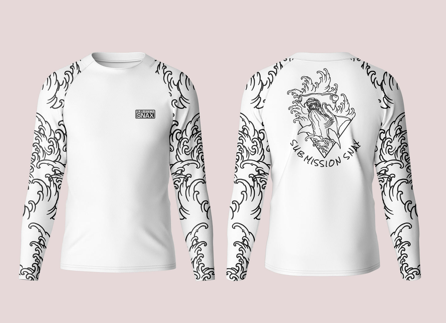 Submission Snax "Martelo" Ranked Rashguard (White)