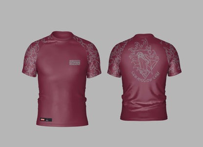 Submission Snax "Martelo" Rashguard (Ox Blood Red)